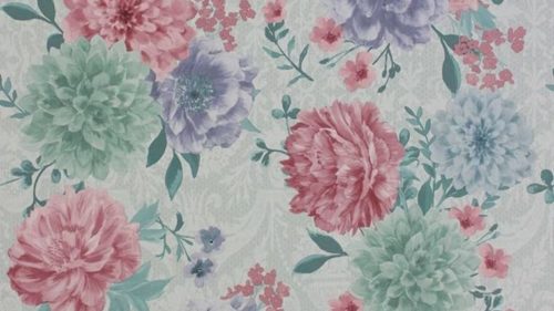 Duchess Garden Ice-Blush-Violet W7147-03